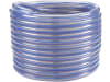 Milchschlauch 12,7 x 21 mm, 30 m, PVC (Polyvinylchlorid), transparent, 1 blauer Streifen
