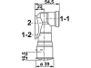 Wabco Löseventil Typ "B" pneumatisch, Betriebsdruck max. 8 bar, Neuteil, 963 001 013 0, zum Bewegen des Sattelanhängers im abgekuppelten Zustand, 963 001 013 0