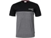 Fendt T-Shirt für Herren schwarz; grau, Fendt-Logo und Profi-Schriftzug vorn und hinten
