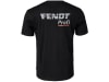 Fendt T-Shirt für Herren schwarz; grau, Fendt-Logo und Profi-Schriftzug vorn und hinten