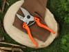 LÖWE Amboss-Schere 6.104 25 20 cm für hartes und trockenes Holz, Gartenschere