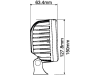 LED-Arbeitsscheinwerfer rechteckig, 4.000 lm, 10 – 30 V, 4 LEDs, für Traktor Deutz-Fahr Agrotron; Fendt Vario, Favorit, Geräteträger; Valtra  