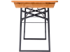 RUKU Bierzeltgarnitur Shorty 3-tlg., 108 cm, 67 cm breiter Tisch   Kiefer lasiert 3-teilig