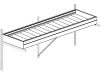 KGT Pflanzwanne für Rose 4,29 x 0,63 x 0,1 m Typ IV pressblank , 