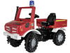 Rolly Toys® Trettraktor "Unimog Fire" mit Schaltung, Bremse und Blaulicht, 03 822 0