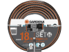 Gardena Comfort HighFLEX Gartenschlauch Set  18 m  1/2" orange; grau inkl. Wasserschlauch, Hahnverbinder, Schlauchverbinder, Wasserstop 30 bar