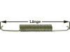 Zugfeder 185 mm für Bremsbacke BPW, Peitz, Nieper, Rinner, Zapp, 1 St./Rad