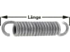 Zugfeder 145 mm für Bremsbacke BPW, Peitz, Zapp, 1 St./Rad