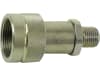 Höchstdruck-Schraubmuffe "SLSK", BG 2 3/8" AG NPT, 700 bar, mit Kugelventil