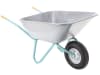 mefro Schubkarre "Bully 140" Mulde 140 l, Metall verzinkt, PU-Rad 400x100, 4.80/4.00-8, 011141
