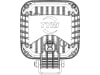 TYRI LED-Arbeitsscheinwerfer "Baseline" 1.100 lm 13 W, 9 – 16 V rechteckig, Funkentstörung CISPR 25 Klasse 5, BS01-0001-1