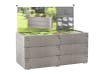 JUWEL Hochbeet Timber 3er-Set nordic wood 60 x 52 x 130 cm Kunststoff mit hochwertiger Holzoptik