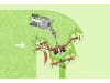 Pöttinger Schwader "TOP 1403 C" 9,00 – 14,00 m, 4 Kreisel, Schwad mittig, hydraulisch verstellbare Arbeitsbreite, Zugdeichsel