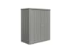 Biohort Metallgeräteschrank Gr. 150 155 x 83 cm quarz-grau; metallic  Gartenschrank