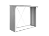 Biohort Brennholzunterstand Woodstock 230  229 x 102 cm silver; metallic  Kaminholz Aufbewahrung, Brennholzlager
