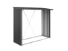 Biohort Brennholzunterstand Woodstock 230  229 x 102 cm dunkelgrau; metallic  Kaminholz Aufbewahrung, Brennholzlager