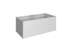 Biohort Metall Hochbeet  Typ 2x1 silver; metallic verschiedene Ausführungen, Füllmenge 1.580 l