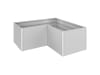 Biohort Metall Hochbeet  Typ L-Form 2x1 silver; metallic verschiedene Ausführungen, Füllmenge 3.080 l
