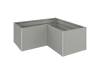 Biohort Metall Hochbeet  Typ L-Form 2x1 quarz-grau; metallic verschiedene Ausführungen, Füllmenge 2.310 l