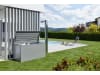 Biohort LoungeBox 160  160 x 70 cm quarz-grau; metallic  Kissenbox, Auflagenbox, Aufgewahrungsbox Garten, Gartenbox