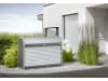 Biohort Store-Max 160  163 x 78 cm quarz-grau; metallic  Fahrradbox, Mülltonnenbox, Gartenbox