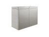 Biohort HighBoard 160  160 x 70 cm quarz-grau; metallic  Fahrradbox, Mülltonnenbox, Gartenbox