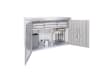 Biohort HighBoard 200  200 x 84 cm quarz-grau; metallic  Fahrradbox, Mülltonnenbox, Gartenbox