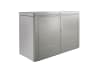Biohort HighBoard 200  200 x 84 cm quarz-grau; metallic  Fahrradbox, Mülltonnenbox, Gartenbox