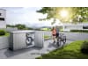 Biohort HighBoard 200  200 x 84 cm quarz-grau; metallic  Fahrradbox, Mülltonnenbox, Gartenbox