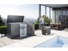 Biohort HighBoard 160  160 x 70 cm nachtgrau; metallic  Fahrradbox, Mülltonnenbox, Gartenbox