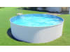  Stahlwandpool New Splasher Secure Komplettset Ø 350 cm x 90 cm weiß   inkl. Kartuschenfilteranlage und Sicherheitsleiter