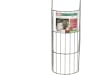 bellissa U-Gabione 60 x 20 x 45 cm  silver , Füllmenge 70 kg