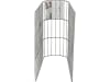 bellissa U-Gabione 60 x 20 x 45 cm  silver , Füllmenge 70 kg