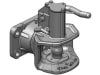 scharmüller Zugmaul "K2" automatisch, drehbar, mit Flansch B x H 140 x 80 mm, Ø Bolzen 38 mm, schwarz, für Adapterplatte Anhängebock Traktor, 05.1403.02-A02