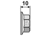 Industriehof® Sechskantmutter DIN 6927 M 12 x 1,75 - 10.9, mit Flansch, 410-1002