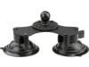 RAM® MOUNTS Saugnapf "Twist-Lock™" mit B-Kugel 25,4 mm/1", 2-fach, mit Basisplatte "Round", RAM-B-189B-202U