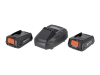 Gardena Akku-Rasenmäher PowerMax 32/36V P4A Ready-To-Use Set 200  inkl. Akkus und Ladegerät