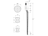 SHW Silozinken 880 mm M 22 x 1,5 mit konischer Mutter für Trioliet