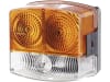Hella® Blink- und Positionsleuchte quadratisch, links/rechts, 95 x 90 x 54,5 mm, Befestigung Anbau; 2 St. Schraube M 5