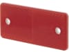 Hella® Rückstrahler rechteckig, rot, 94 x 44 x 6,5 mm, geschraubt; mit Bohrung, 8RA 003 326-001