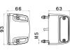 Hella® LED-Kennzeichenleuchte quadratisch, seitlich links/rechts, 93 x 66,2 x 63 mm, 12 V, 4 LEDs, 2KA 010 278-321