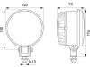 Hella® LED-Hauptscheinwerfer vorn links/rechts, rund, 12 V, 139 x 176 x 98 mm, Abblendlicht; Fernlicht, 1S3 996 362-301