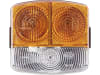 Hella® Blink- und Positionsleuchte quadratisch, links/rechts, 95 x 90 x 54,5 mm, Befestigung Anbau; 2 St. Schraube M 5