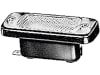 Hella® Kennzeichenleuchte hinten oben/unten, C5W, schwarz, quadratisch, 82 x 33 x 32 mm, 2KA 003 738-057