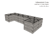 JUWEL Hochbeet Timber ERGOLINE nordic wood 125 x 40 x 185 cm Kunststoff mit hochwertiger Holzoptik