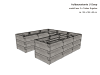 JUWEL Hochbeet Timber ERGOLINE nordic wood 125 x 40 x 185 cm Kunststoff mit hochwertiger Holzoptik
