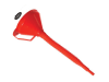 SAMOA® Trichter KTF ø160mm orange mit flexiblem Auslau   81161