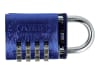 ABUS Zahlenschloss 145 color 145/40 Color Rainbow Kofferschloss, Spindschloss, Aluminium-Vorhängeschloss, individuell einstellbarer Zahlencode, Level 3