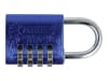 ABUS Zahlenschloss 145 color 145/40 Color Rainbow Kofferschloss, Spindschloss, Aluminium-Vorhängeschloss, individuell einstellbarer Zahlencode, Level 3