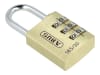 ABUS Zahlenschloss 165/30 Messing-Vorhängeschloss, Zahlencode, Kofferschloss / Spindschloss